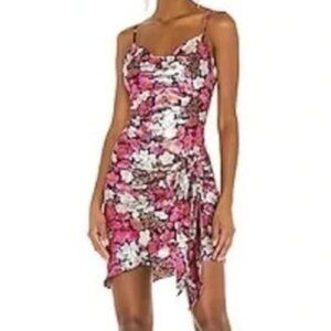 Satin Floral Whitney Cinq a Sept dress size 2